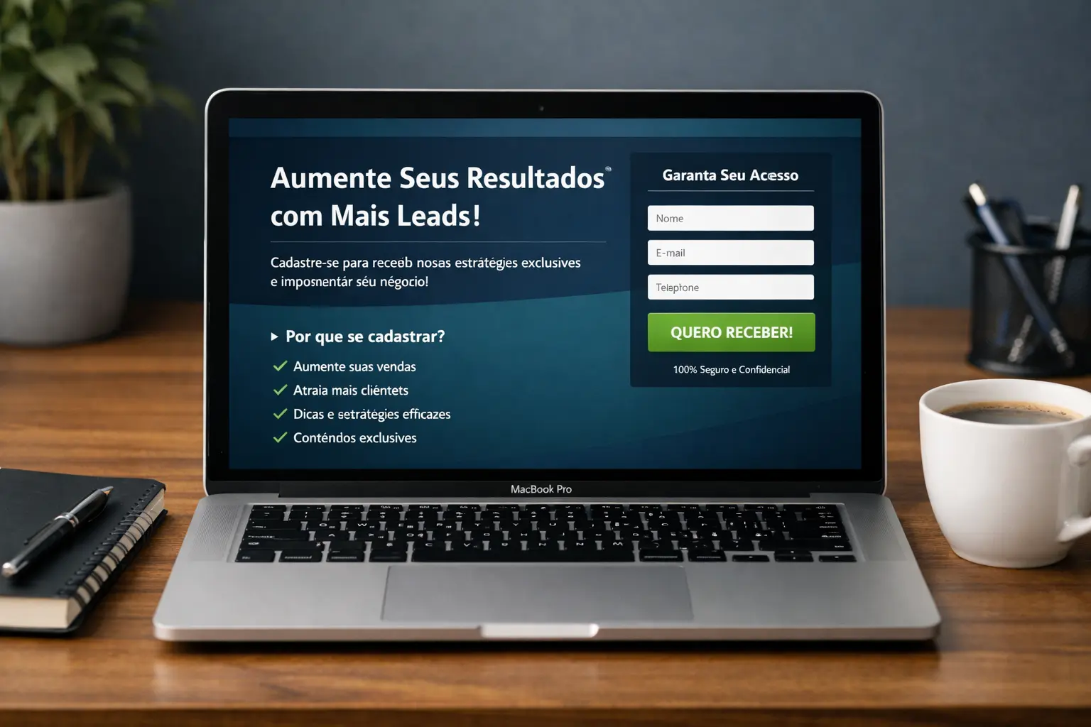 Criação de landing pages de alta conversão para campanhas e anúncios